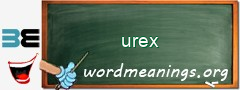 WordMeaning blackboard for urex